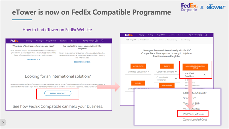 eTower Now on FedEx® Compatible Solution Program!