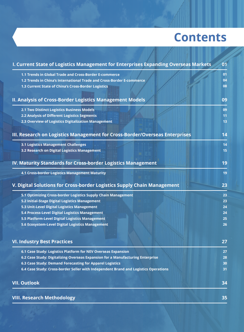 Digital Transformation of the Logistics Supply Chain for Global Enterprises