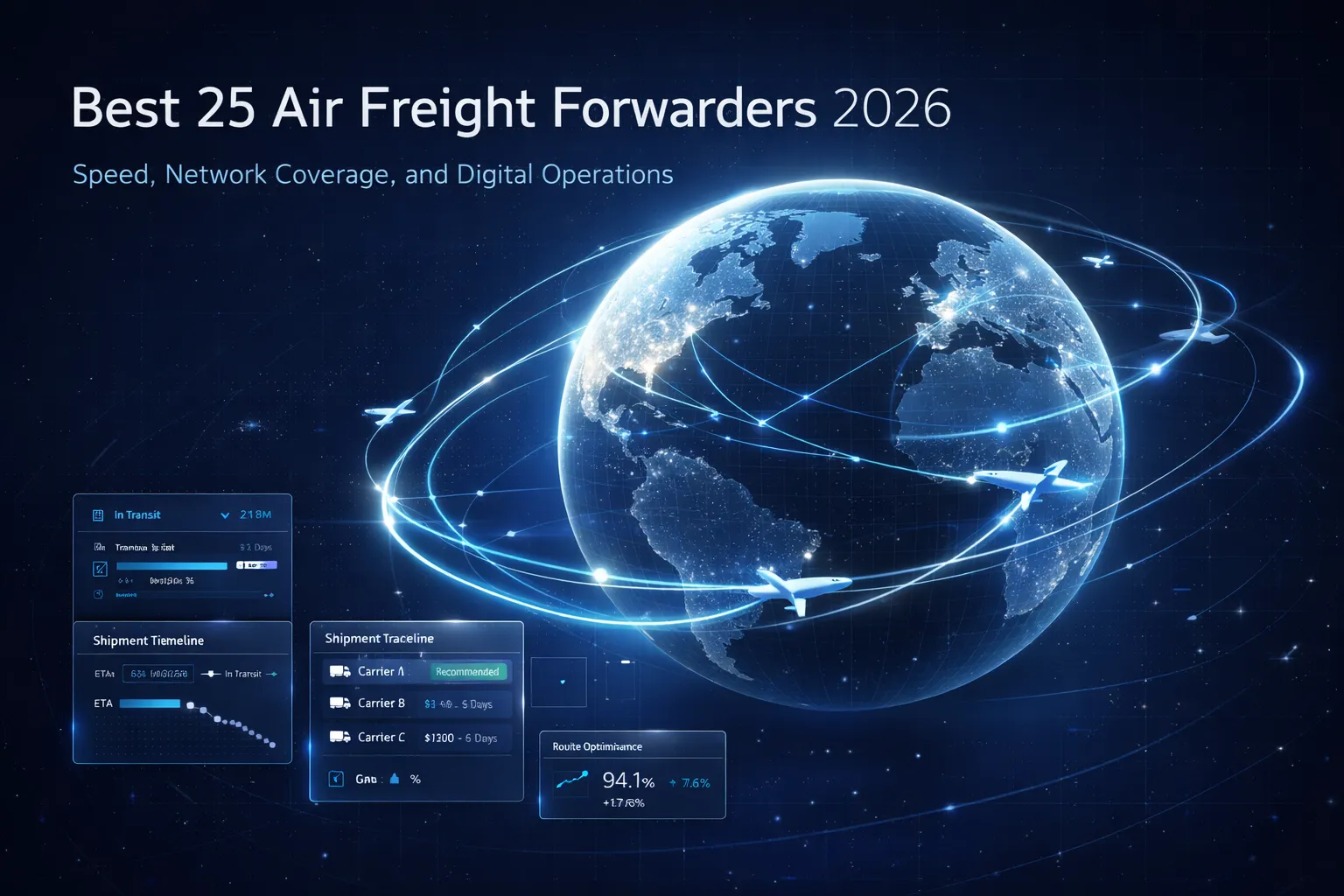 Best 25 Air Freight Forwarders Worldwide 2026: Speed, Network Coverage, and Digital Operations