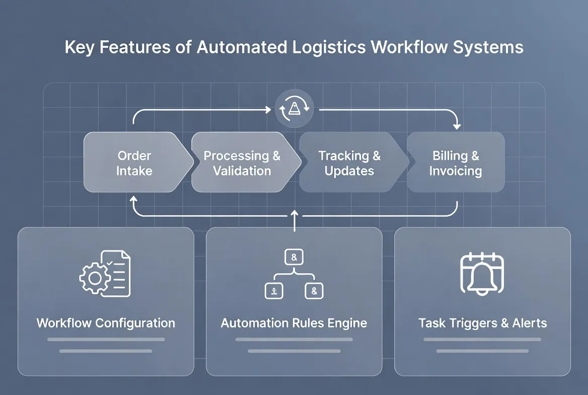 ​Key Features of Automated Logistics Workflow Systems