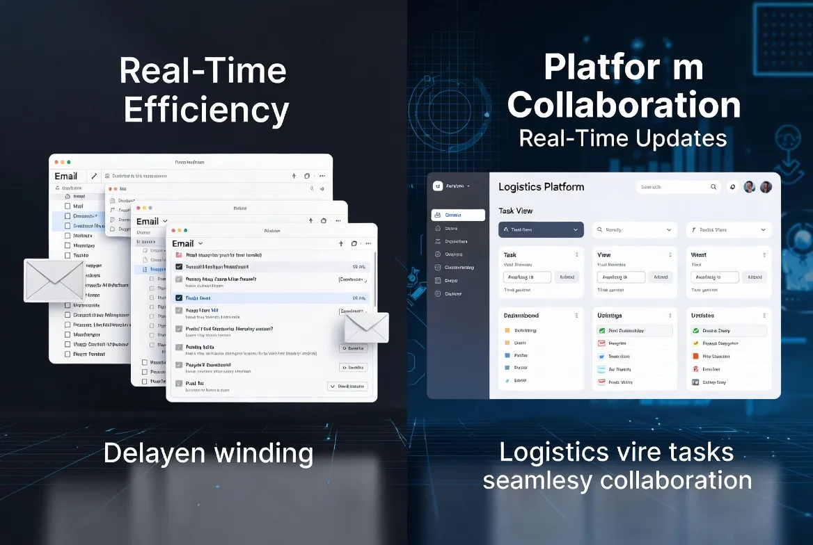 ​Email vs Logistics Platform: Collaboration Efficiency Comparison