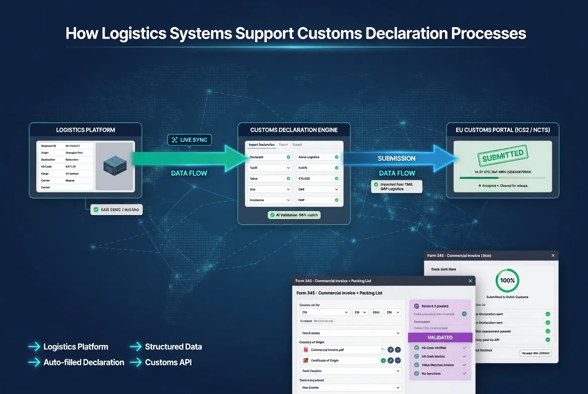 ​How Logistics Systems Support Customs Declaration Processes