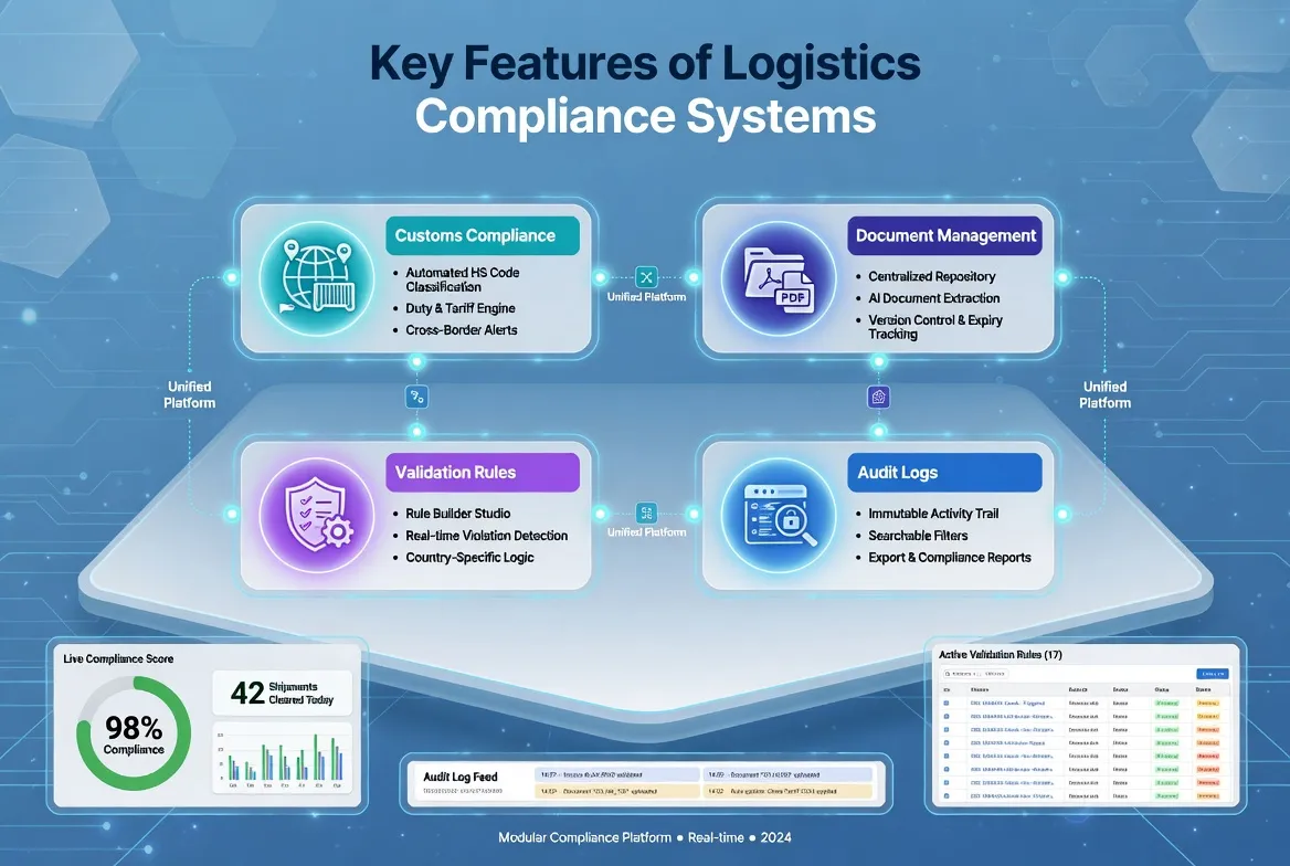 ​Key Features of Logistics Compliance Systems