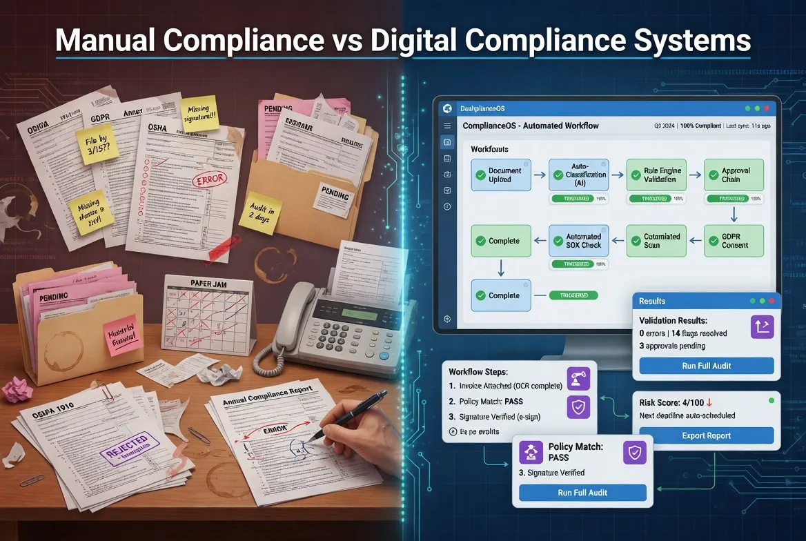 ​Manual Compliance vs Digital Compliance Systems