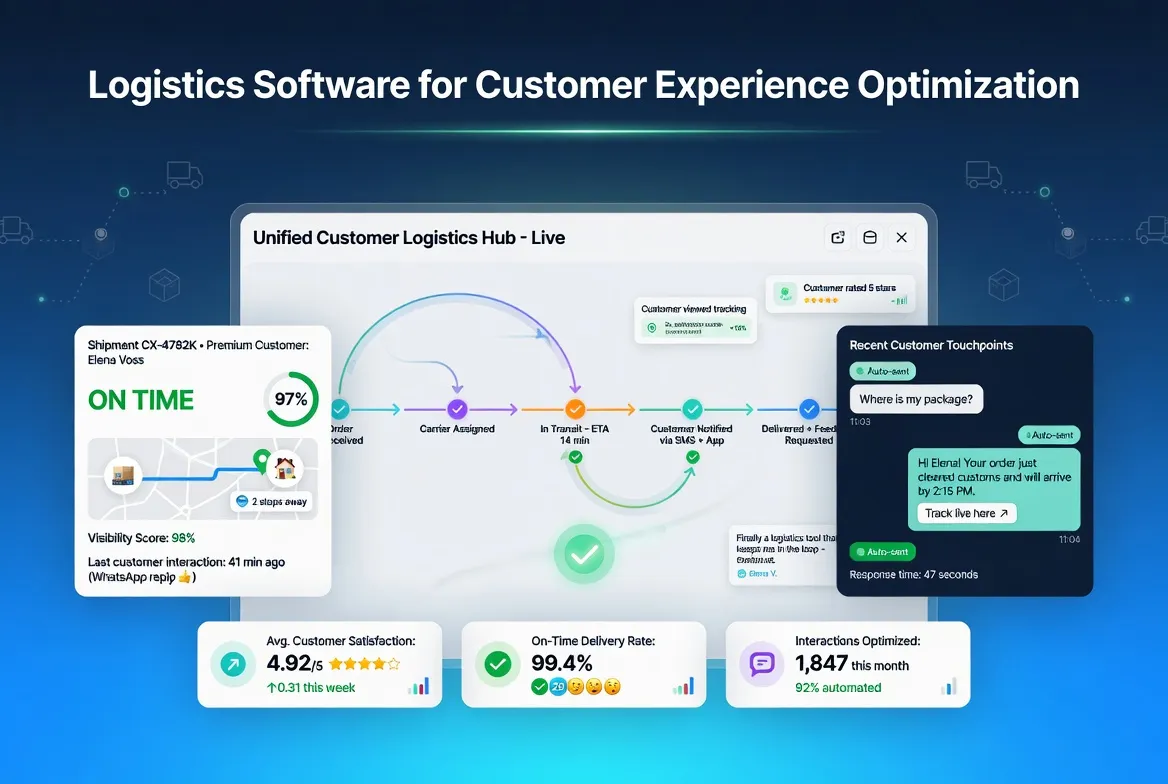​Logistics Software for Customer Experience Optimization