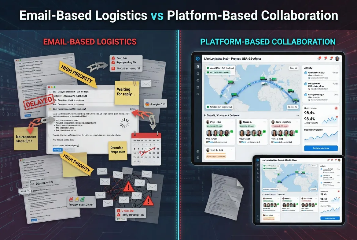 Email-Based Logistics vs Platform-Based Collaboration