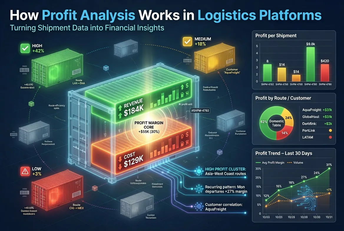 How Profit Analysis Works in Logistics Platforms