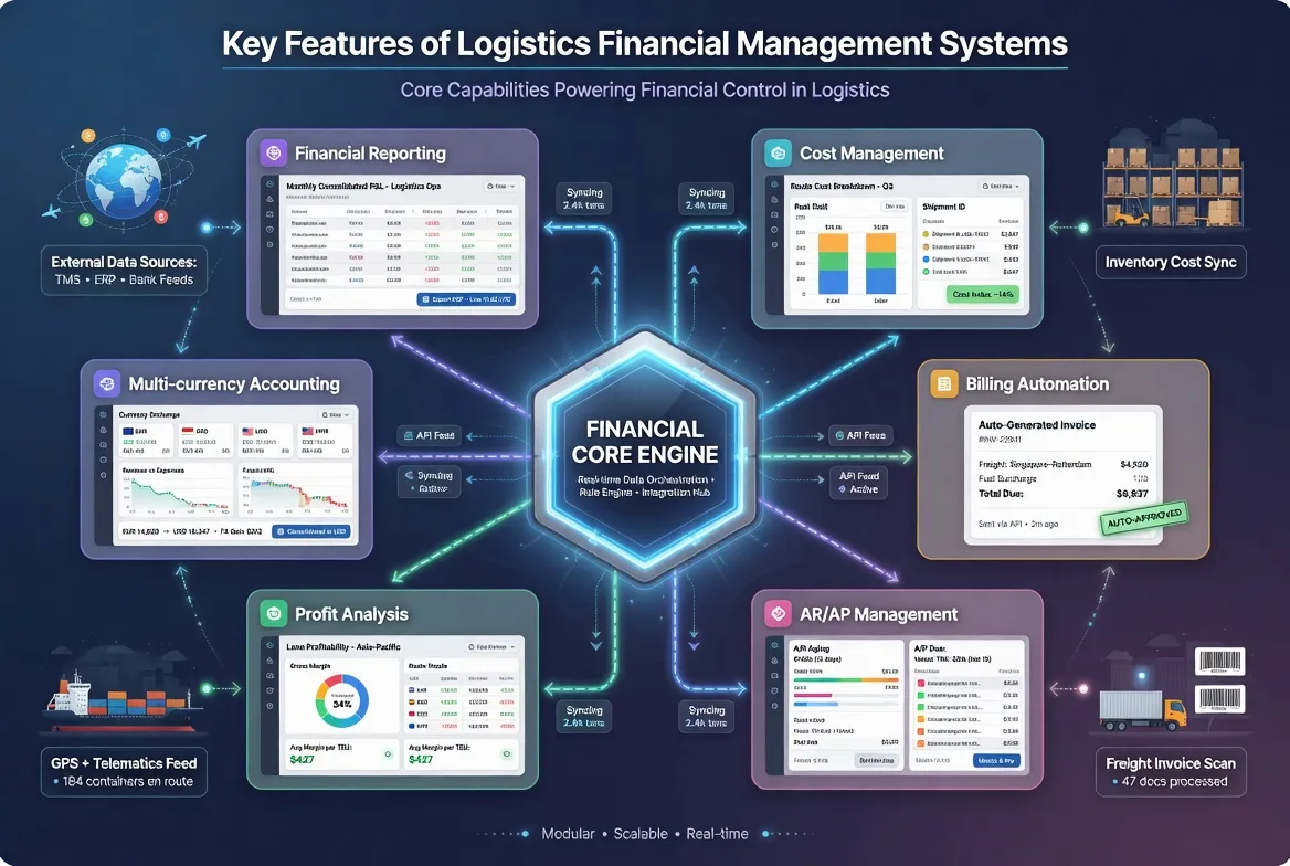 ​Key Features of Logistics Financial Management Systems
