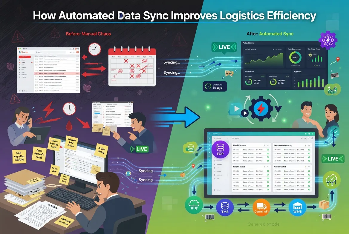 ​How Automated Data Sync Improves Logistics Efficiency