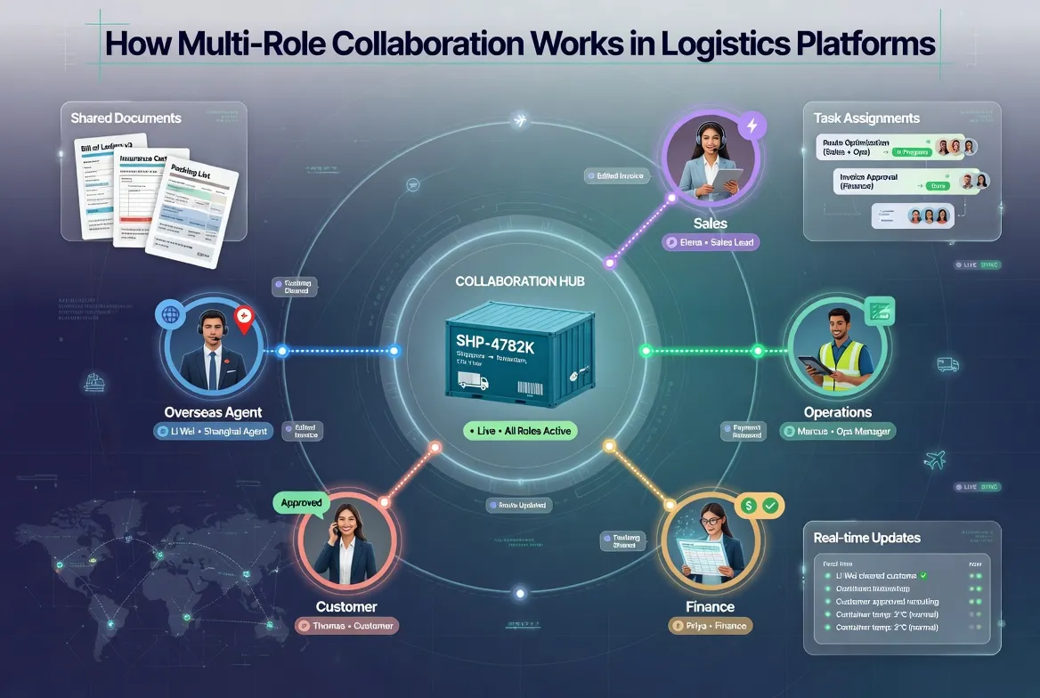 ​How Multi-Role Collaboration Works in Logistics Platforms