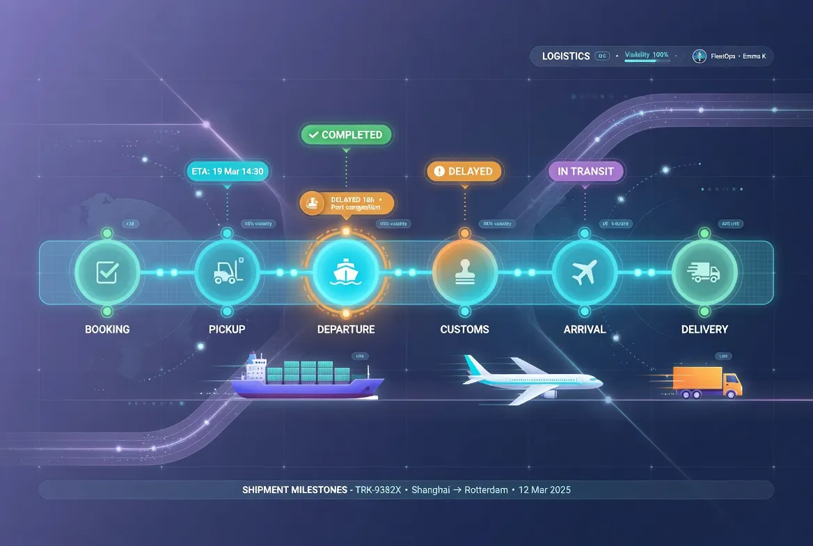 ​How Shipment Milestones Are Managed in Logistics Systems