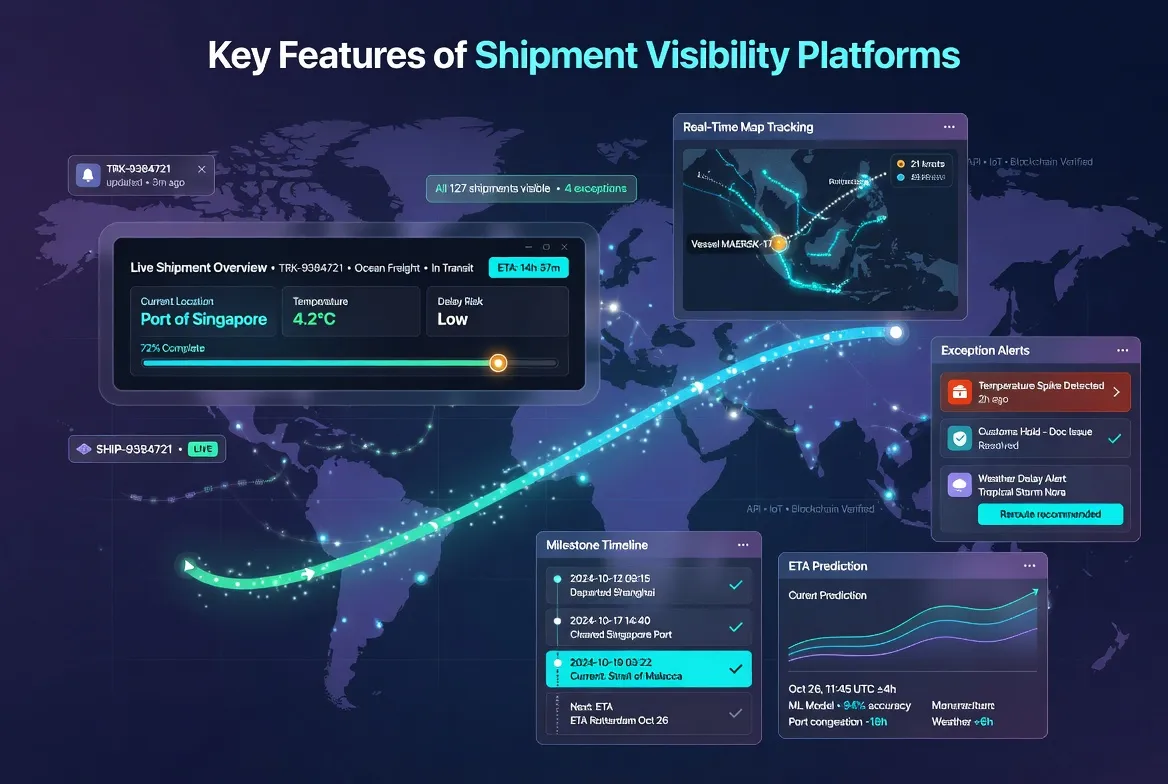​Key Features of Shipment Visibility Platforms