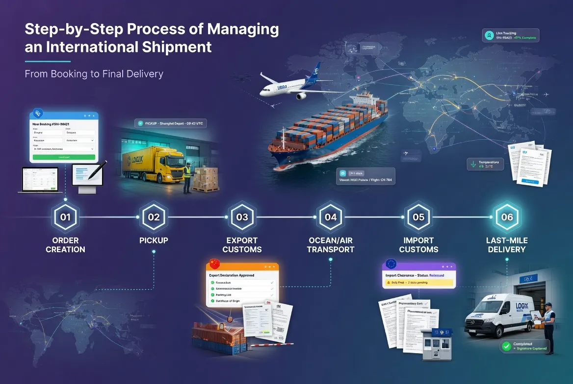 ​Step-by-Step Process of Managing an International Shipment