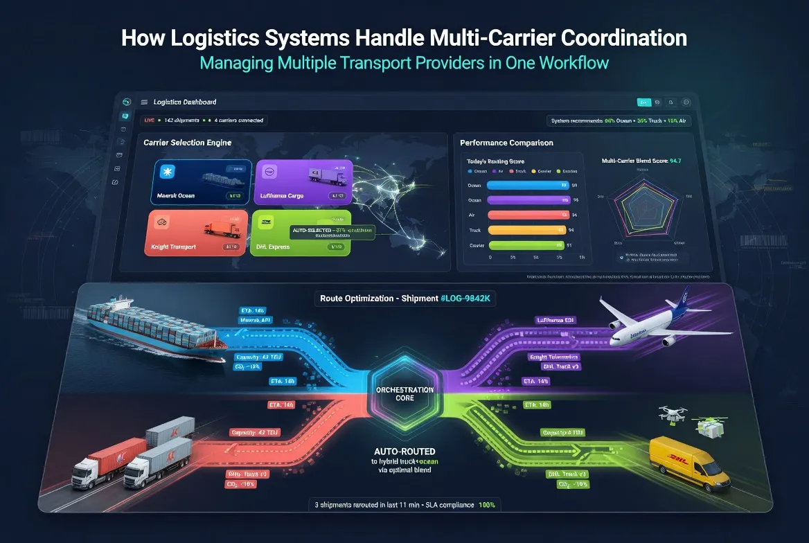 How Logistics Systems Handle Multi-Carrier Coordination
