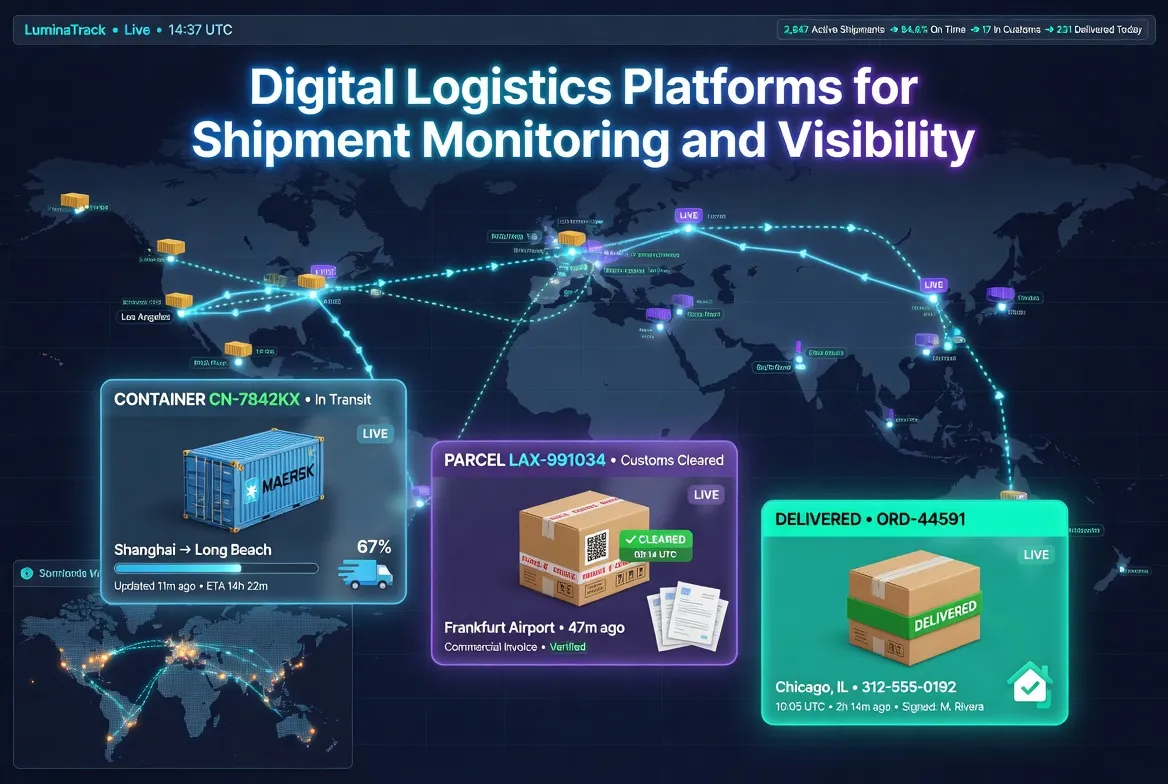 ​Digital Logistics Platforms for Shipment Monitoring and Visibility