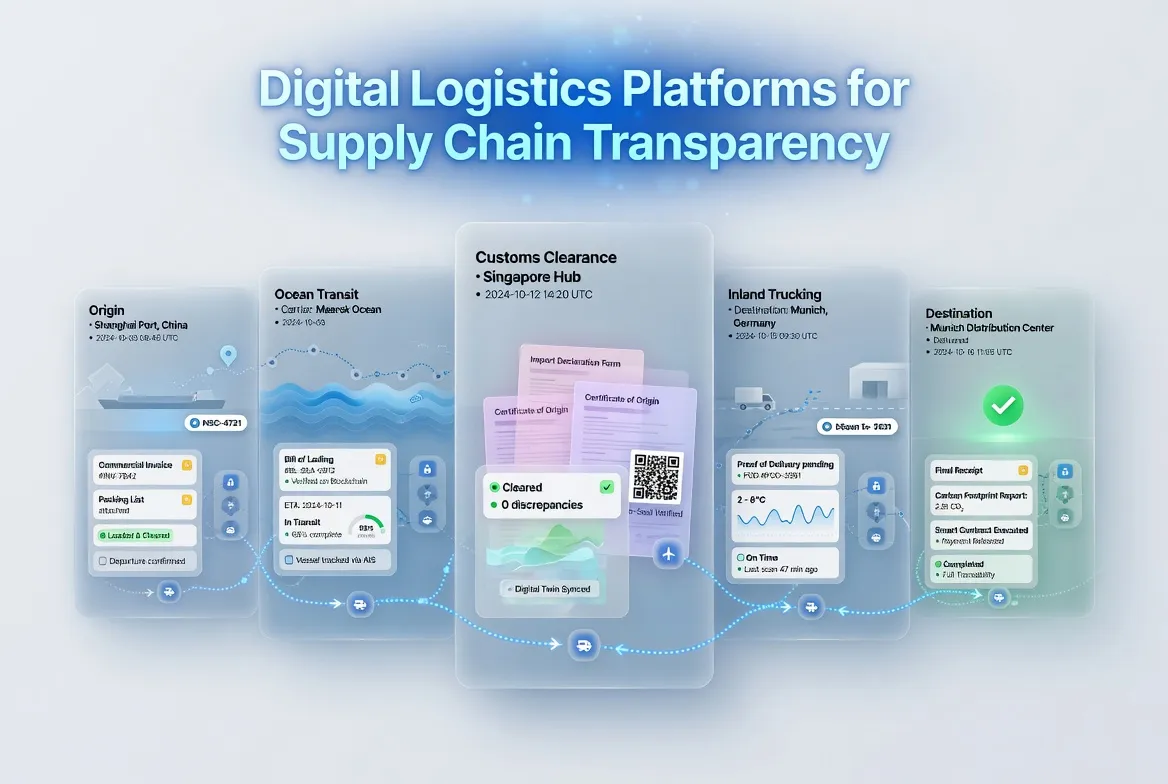 ​Digital Logistics Platforms for Supply Chain Transparency