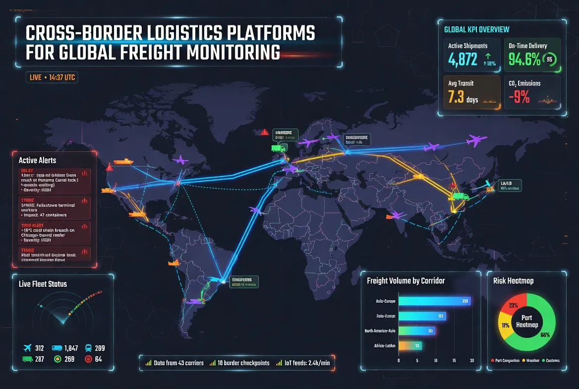 ​Cross-Border Logistics Platforms for Global Freight Monitoring