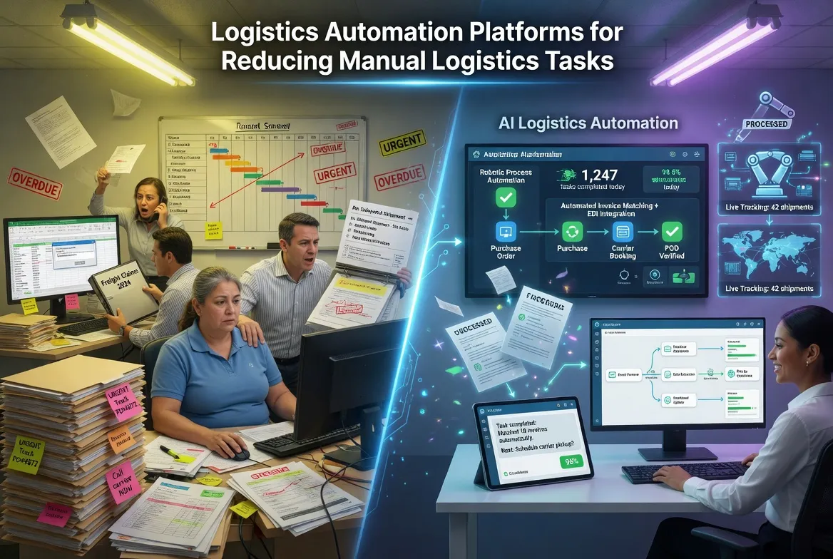 ​Logistics Automation Platforms for Reducing Manual Logistics Tasks