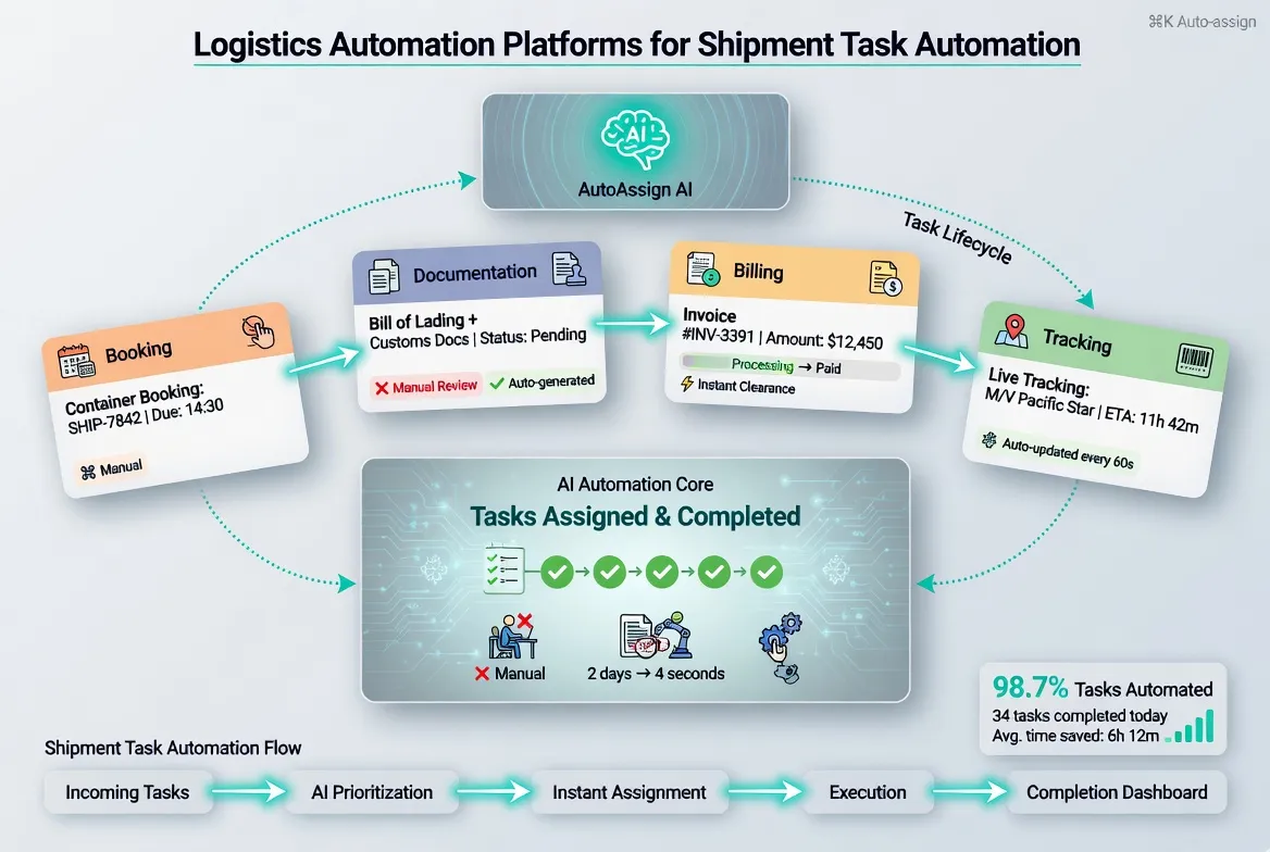 ​Logistics Automation Platforms for Shipment Task Automation