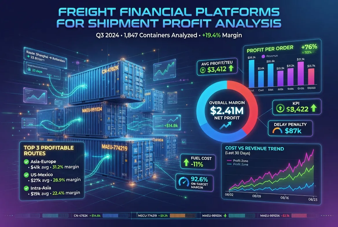 ​Freight Financial Platforms for Shipment Profit Analysis