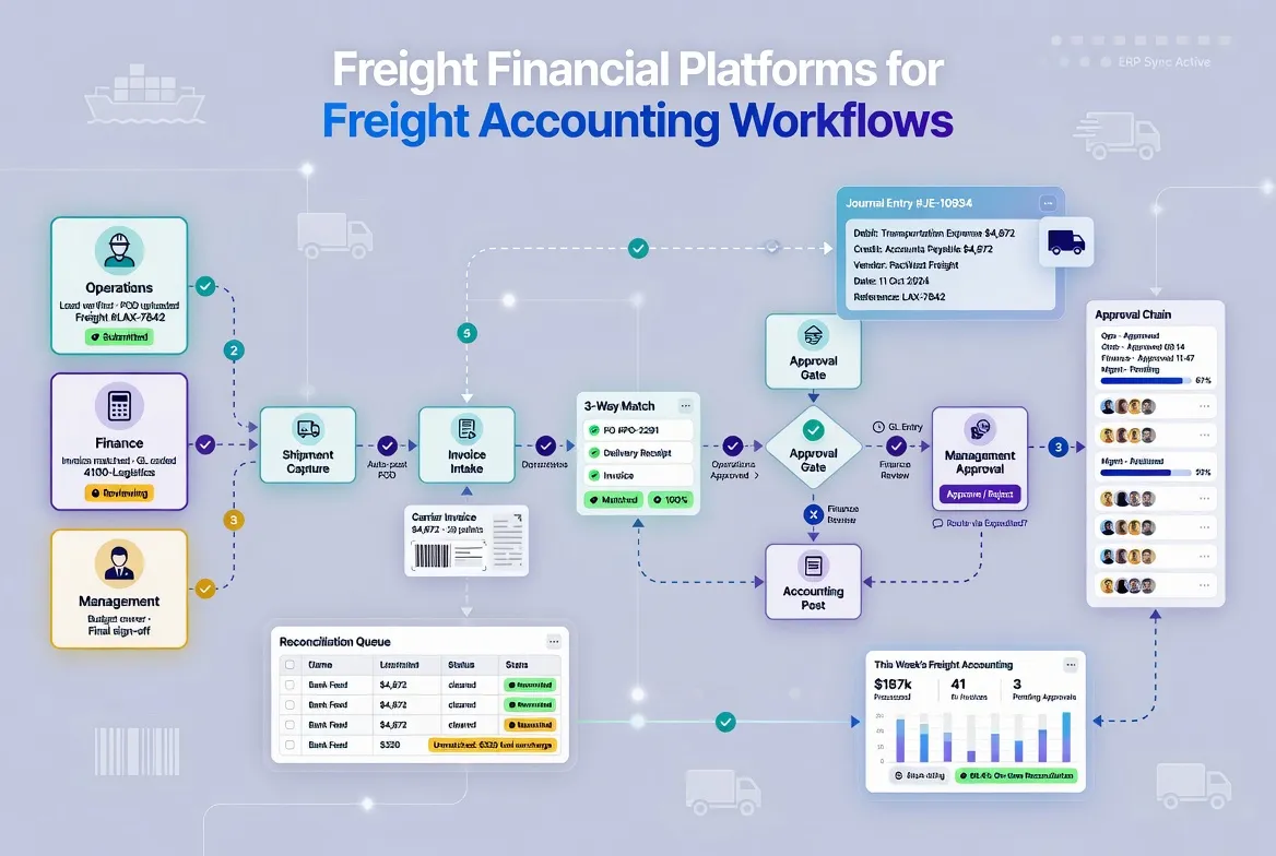 Freight Financial Platforms for Freight Accounting Workflows