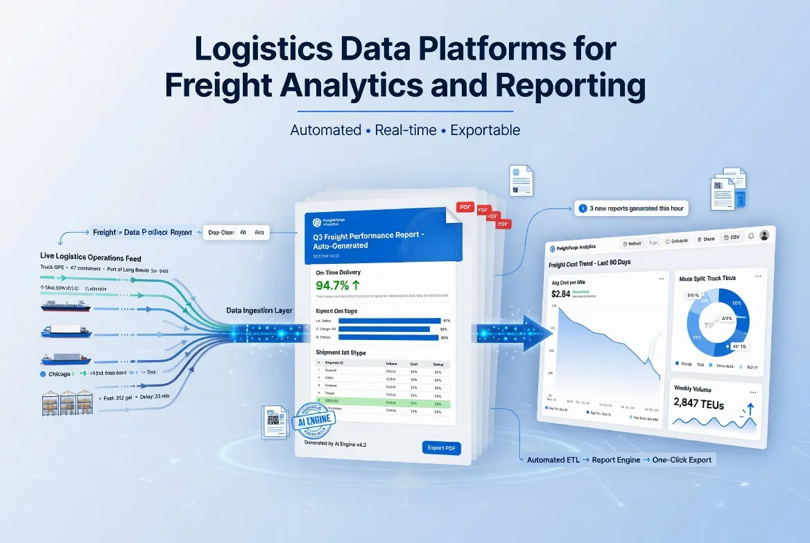​Logistics Data Platforms for Freight Analytics and Reporting