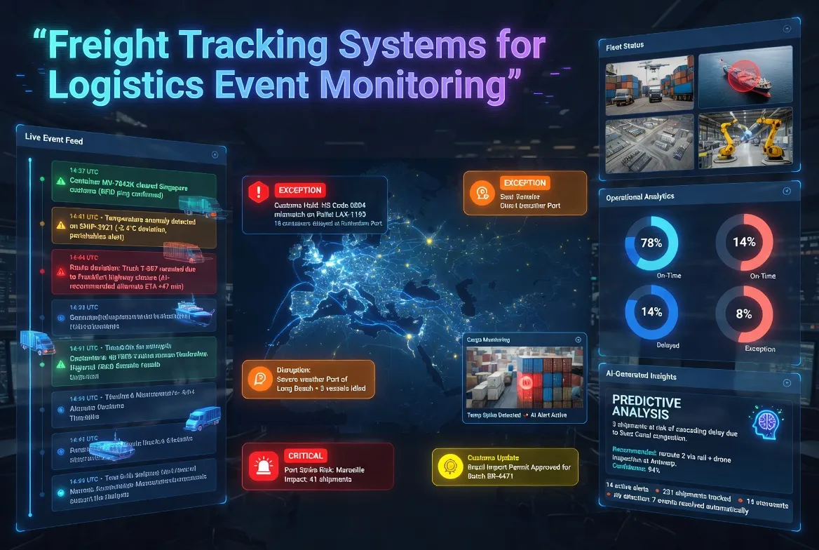​Freight Tracking Systems for Logistics Event Monitoring