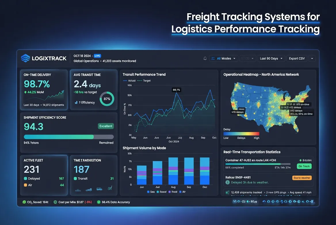​Freight Tracking Systems for Logistics Performance Tracking