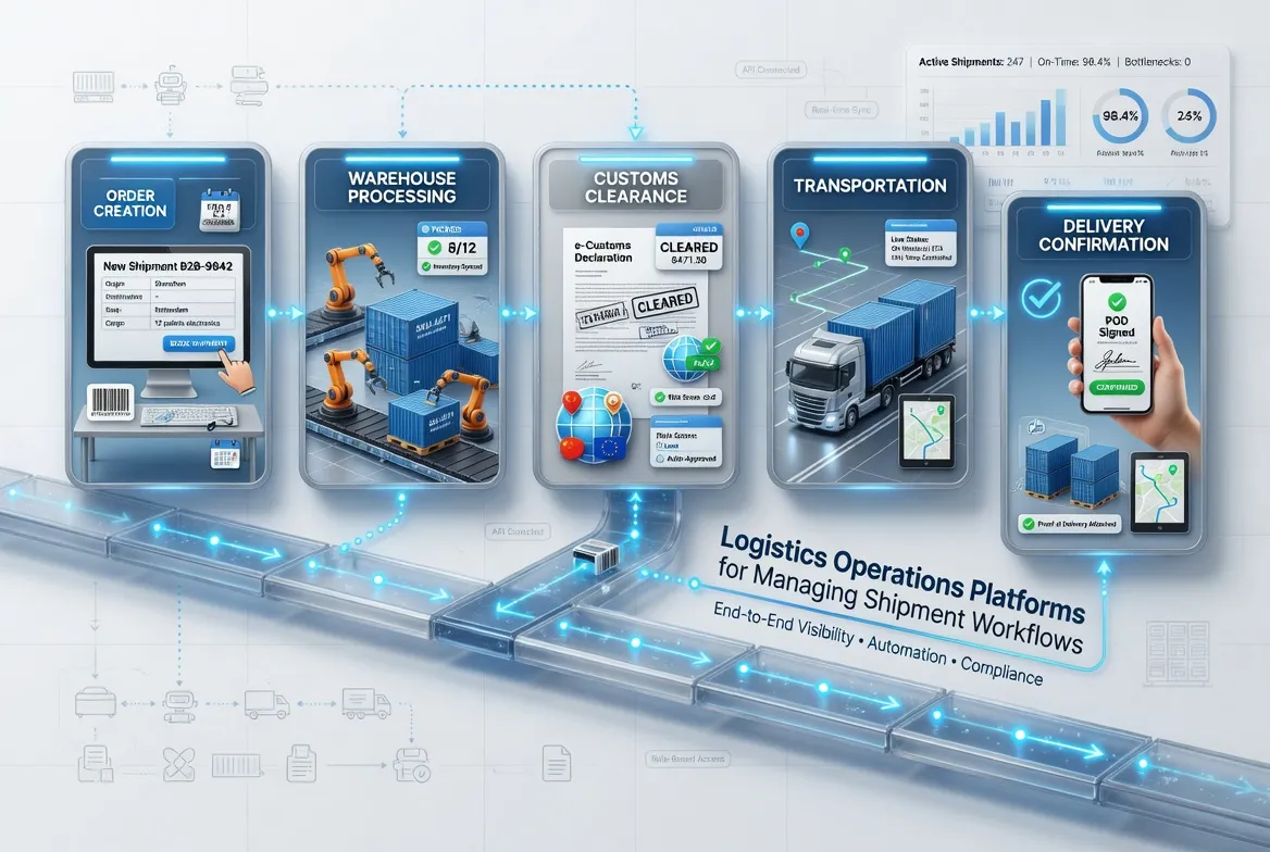 ​Logistics Operations Platforms for Managing Shipment Workflows