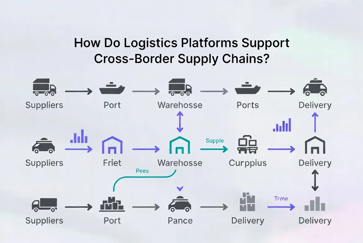 ​How Do Logistics Platforms Support Cross-Border Supply Chains?