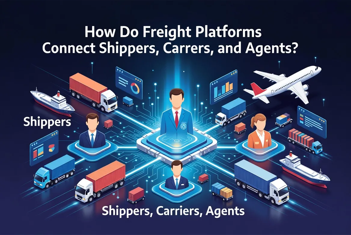 ​How Do Freight Platforms Connect Shippers, Carriers, and Agents?