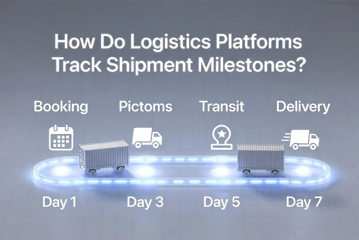 ​How Do Logistics Platforms Track Shipment Milestones?